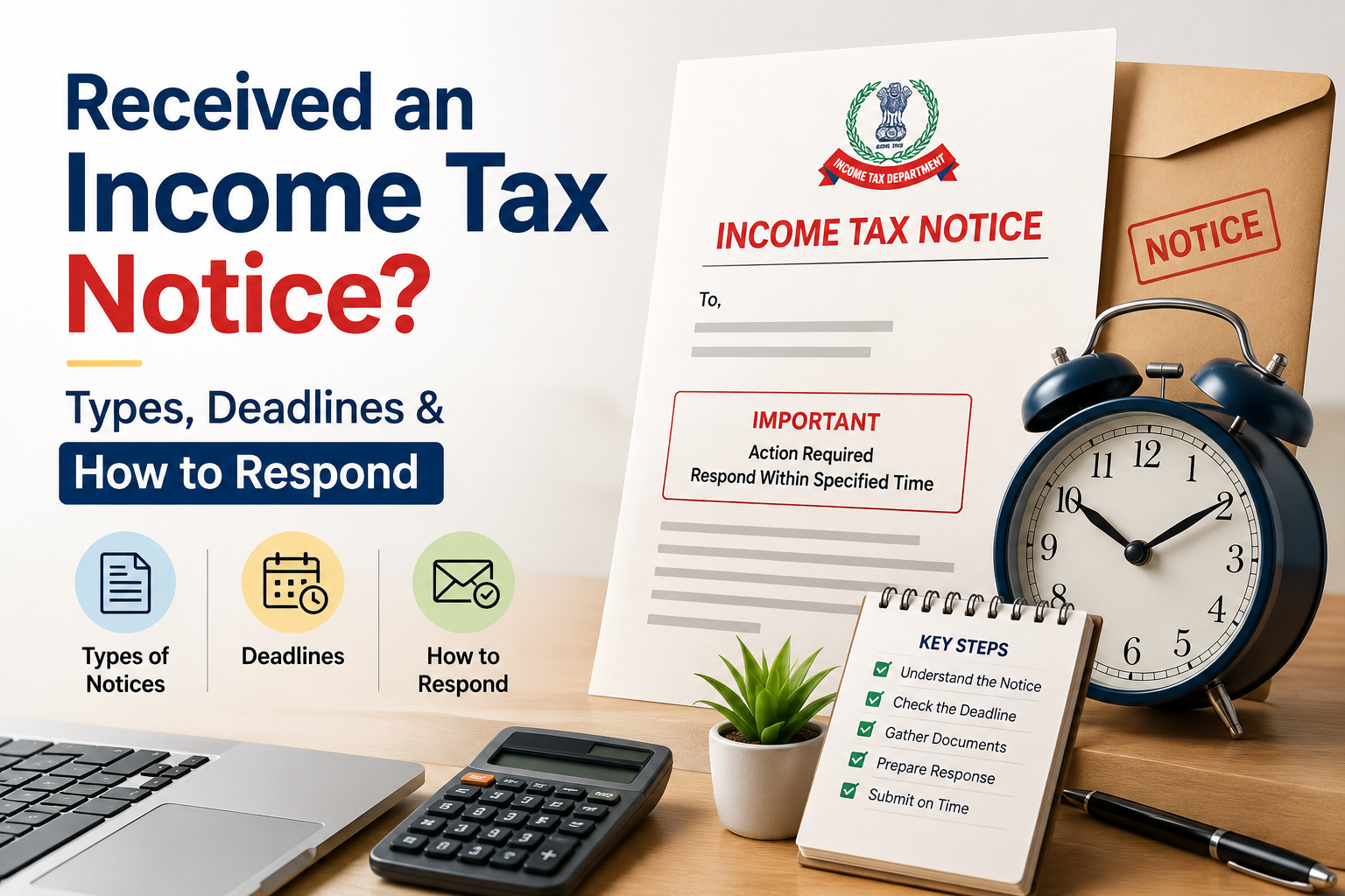 Received an Income Tax Notice? Types, Deadlines & How to Respond